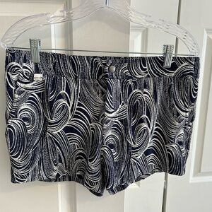 Mr Turk Lined Blue and White Swim Briefs. Size 32